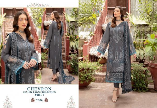 Shree Chevron Luxury Lawn Collection 7 Designer Pakistani Salwar Suits